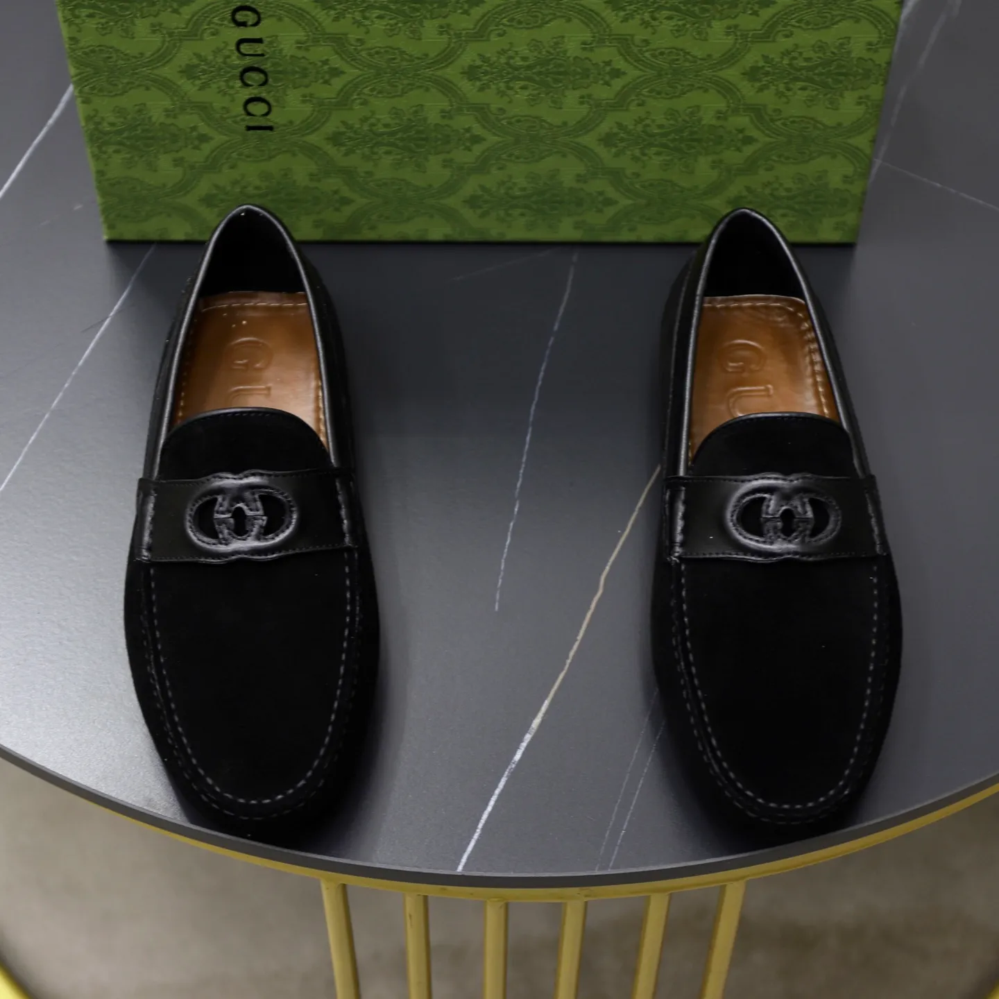 Ex-factory price: 460💰[GUCCI] Gucci ⚠️High-end men’s driving and pedal series ⚠️38-44 (customized for 45) ⚠️All original cowhide leather! Thick and soft! Made entirely of calfskin lining! Rubber sheet anti-slip beanie sole! Three-dimensional package technology! Fashionable and classic! Handicrafts! Original high quality! Feel free to compare!